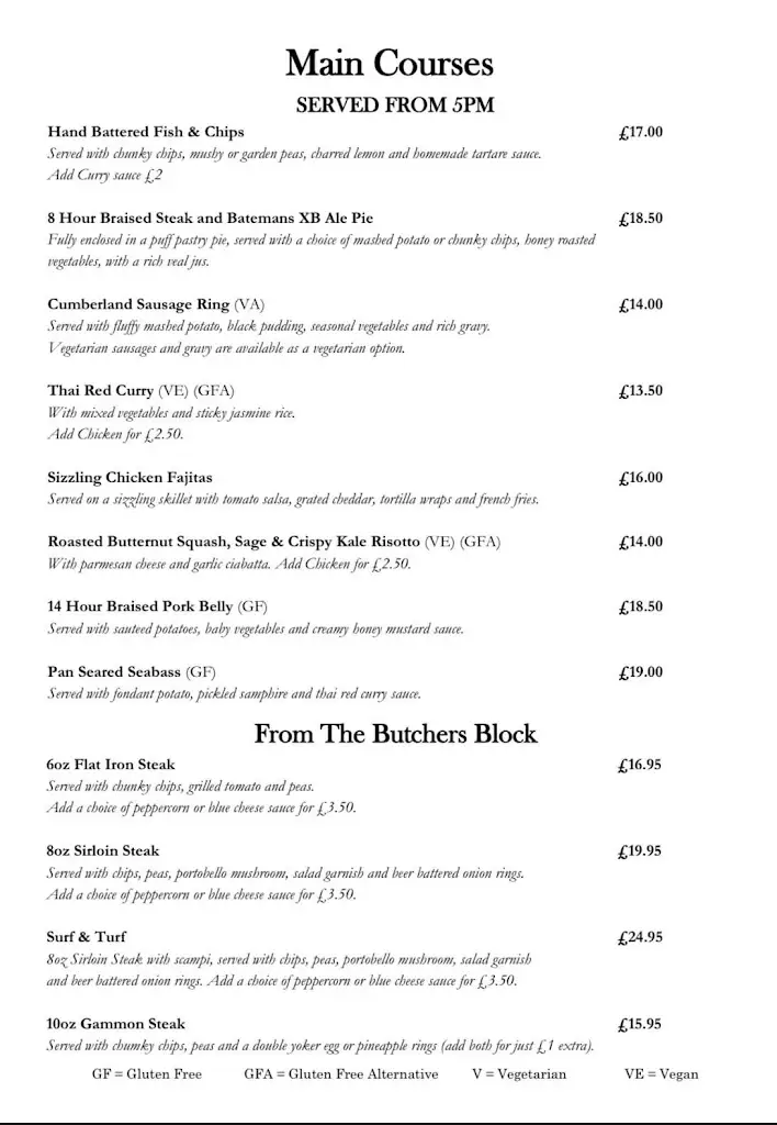 Menu_Butcher & Beast_Metheringham_image_1