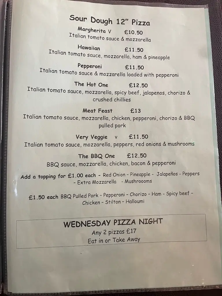 Menu_The Royal Oak_Milborne St Andrew_image_1
