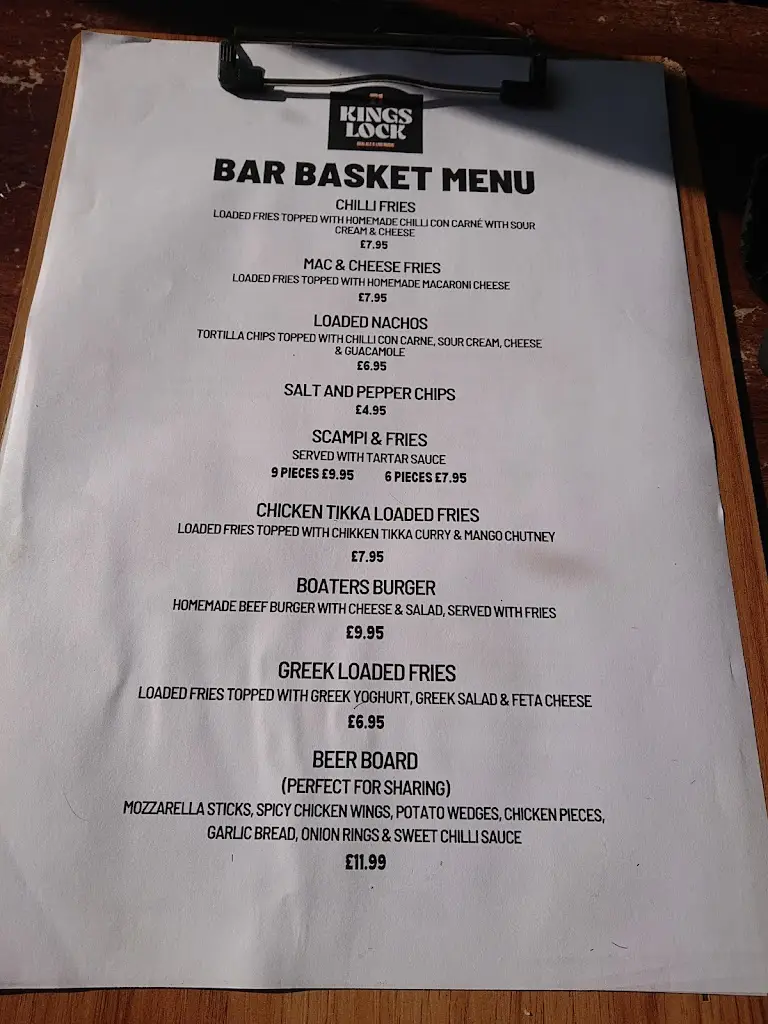 Menu_The Kings Lock Inn_Middlewich_imagen_3