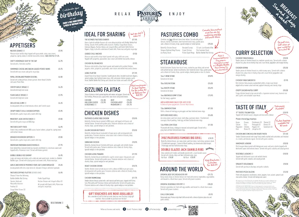 Menu_Pastures Lodge - Mexborough_Mexborough_image_2