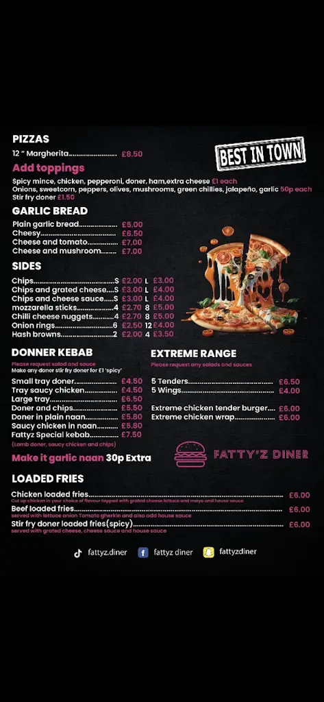 Menu_Fatty’z diner_Mexborough_image_2