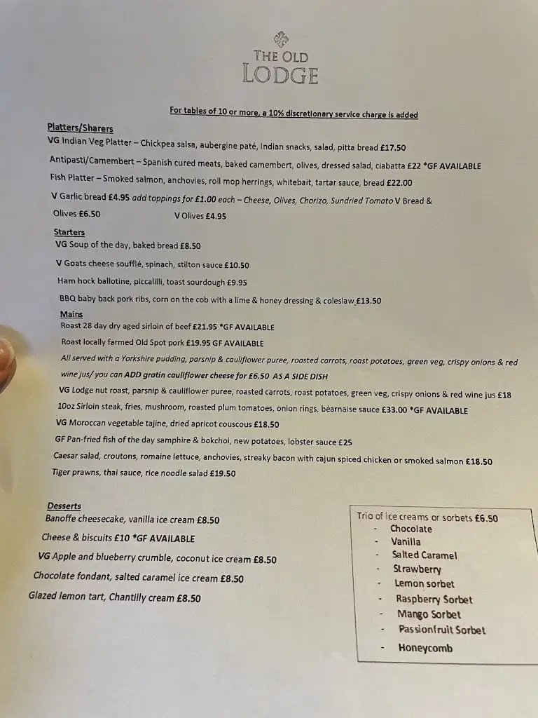 Menu_The Old Lodge_Minchinhampton_image_1