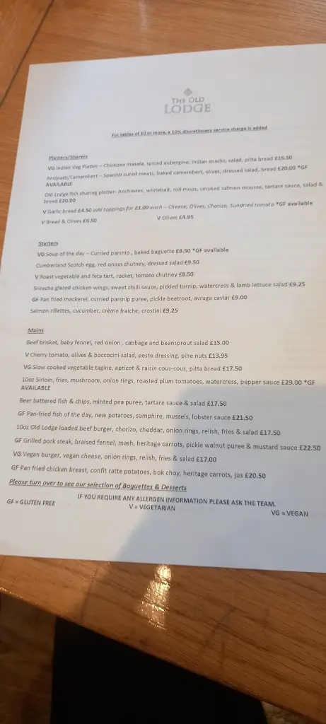 Menu_The Old Lodge_Minchinhampton_image_3