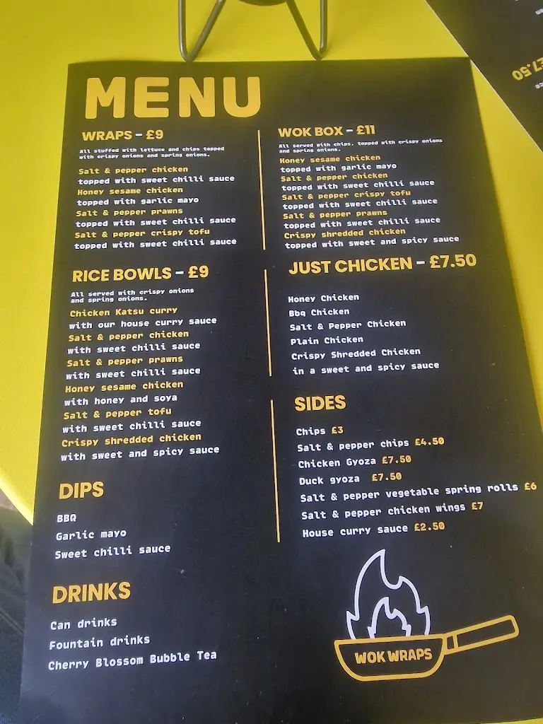 Menu_Wokwraps_Mildenhall_imagen_2