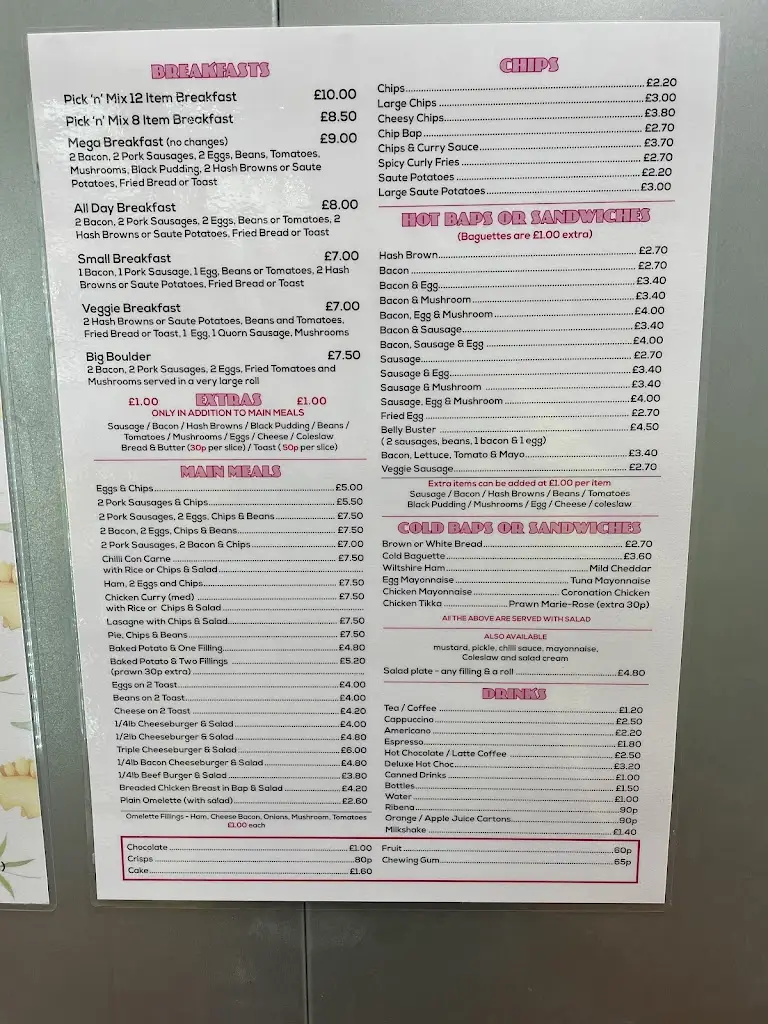Menu_Porkys_Midsomer Norton_image_2