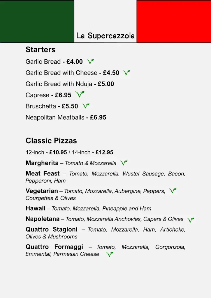 Menu_LA SUPERCAZZOLA_Midsomer Norton_image_1