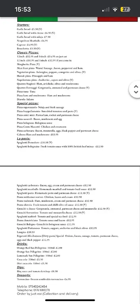 Menu_LA SUPERCAZZOLA_Midsomer Norton_image_4