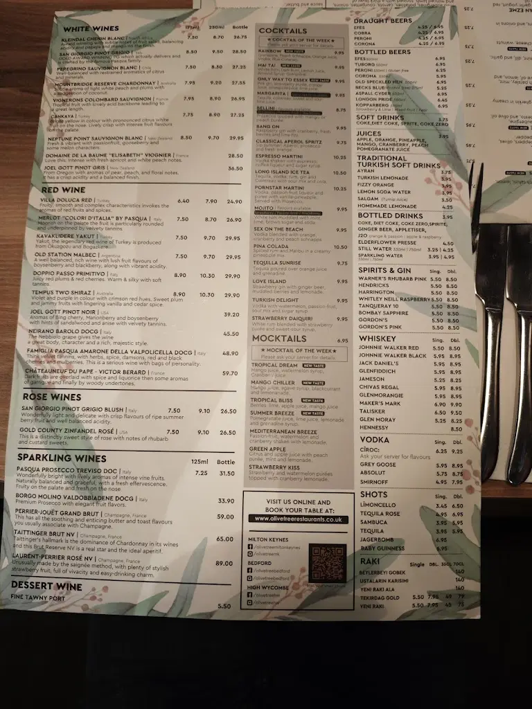 Menu_Olive Tree Turkish Mediterranean Restaurant and Bar_Milton Keynes_image_1