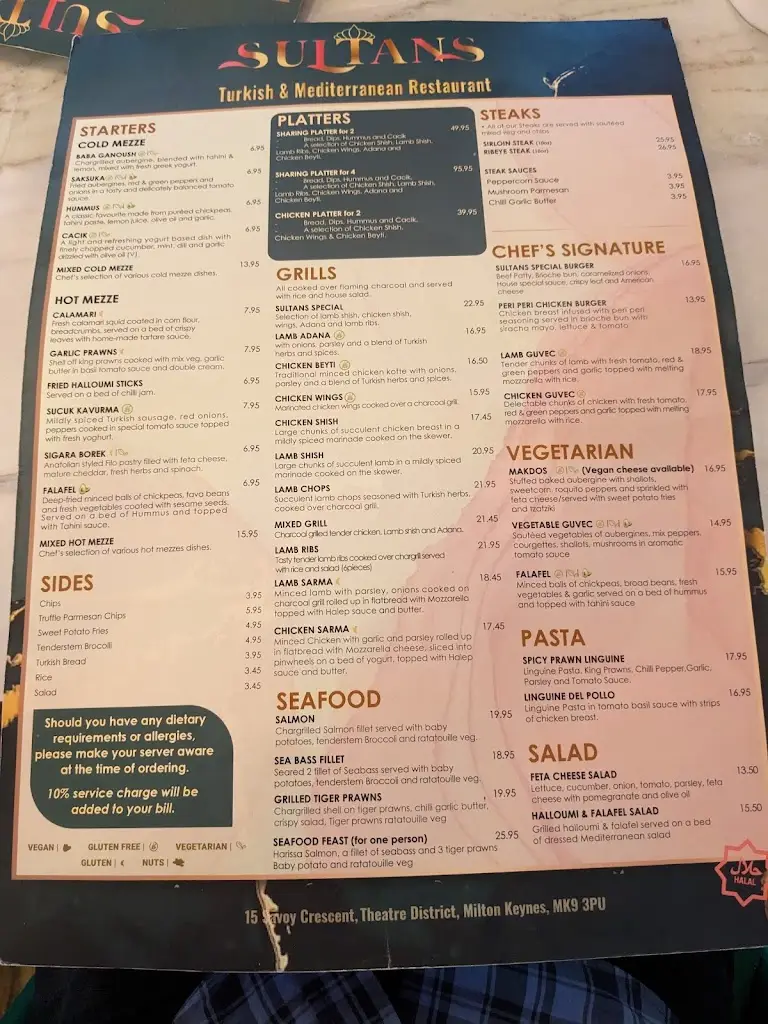 Menu_Grand Sultan_Milton Keynes_image_1
