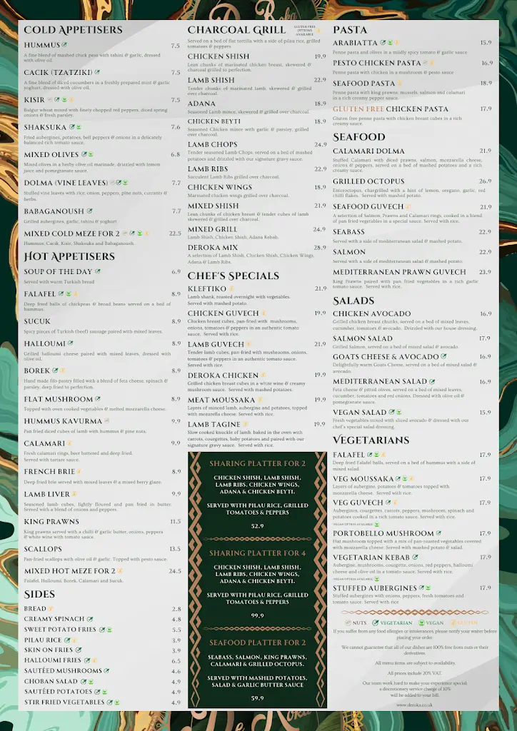 Menu_DeRoka Turkish Mediterranean Restaurant & Cocktail Bar Milton Keynes_Milton Keynes_image_2