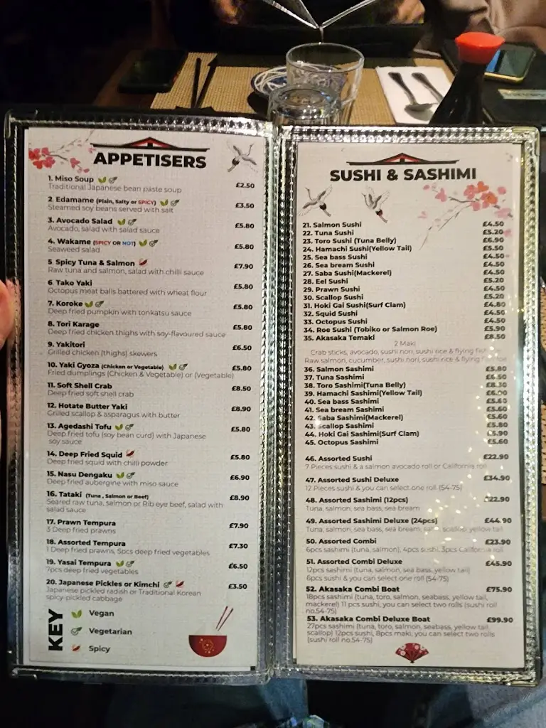 Menu_Akasaka Korean& Japanese Restaurant_Milton Keynes_immagine_4