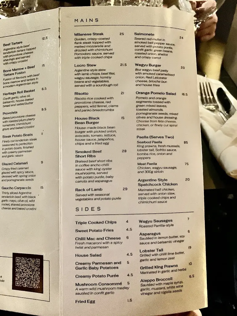 Menu_Parrilla Argentinian Steak House_Milton Keynes_image_1