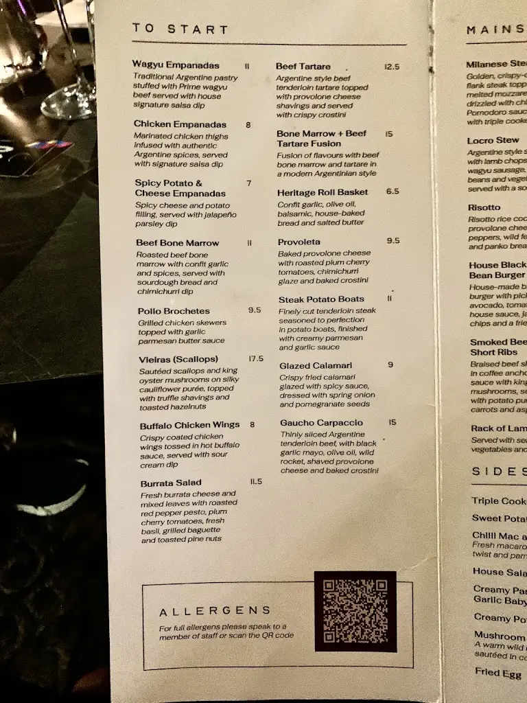 Menu_Parrilla Argentinian Steak House_Milton Keynes_image_2