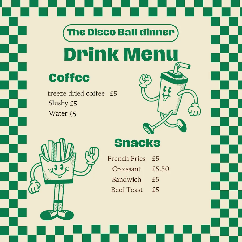 Menu_The disco ball dinner_Minsterley_imagen_3