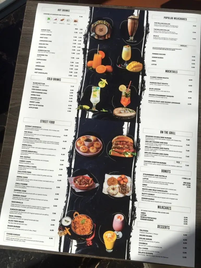 Menu_My Karak Chai_Middlesbrough_image_2