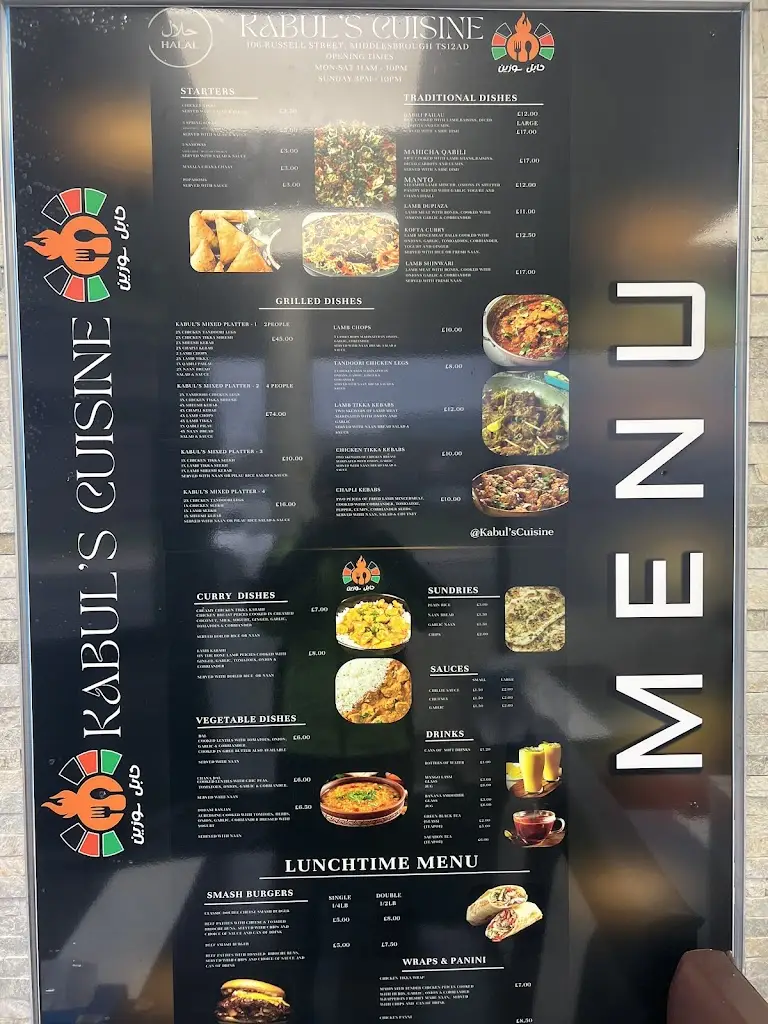 Menu_Kabul's Cuisine_Middlesbrough_image_2