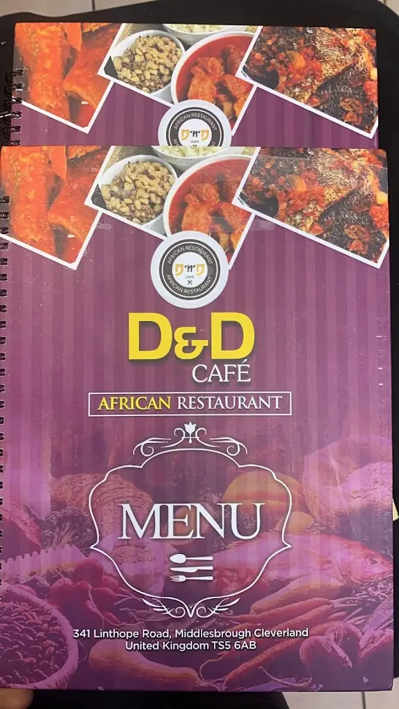 Menu_D & D African Restaurant_Middlesbrough_immagine_1