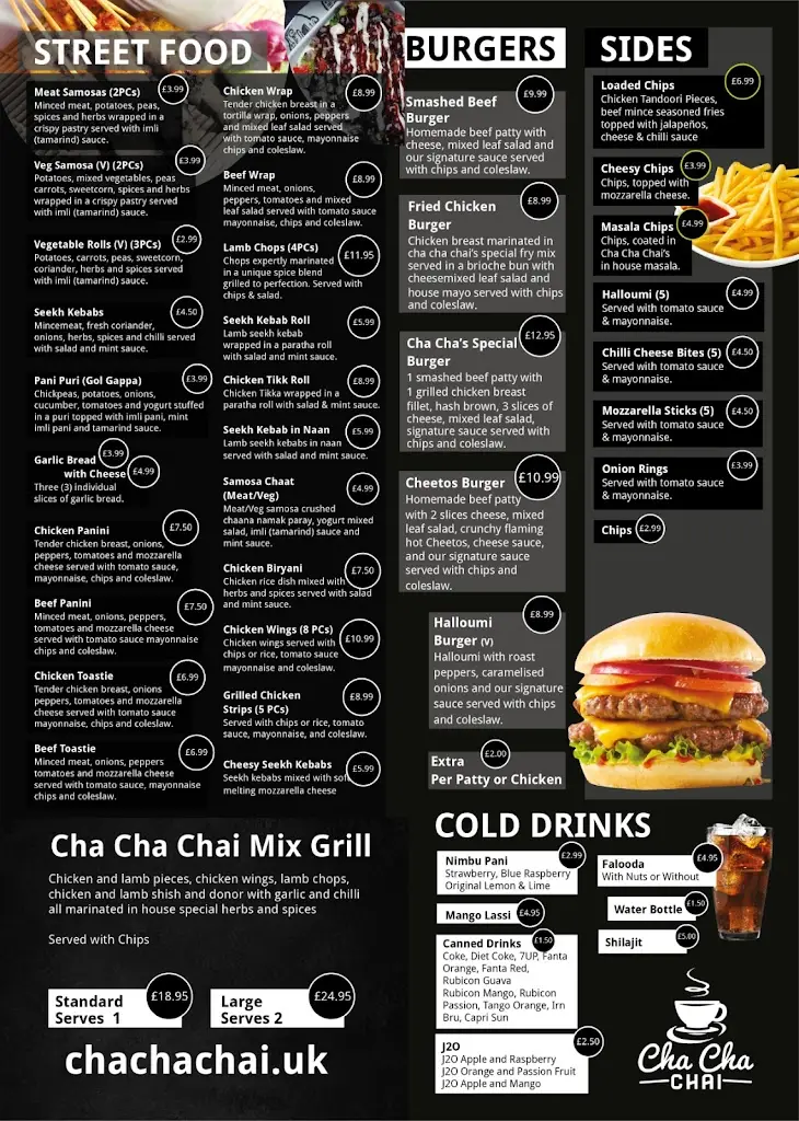 Menu_Cha cha chai Middlesbrough_Middlesbrough_immagine_1