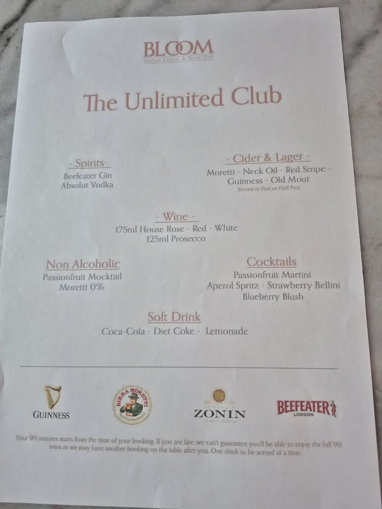 Menu_Bloom Show Hall & Eaterie_Middlesbrough_image_2