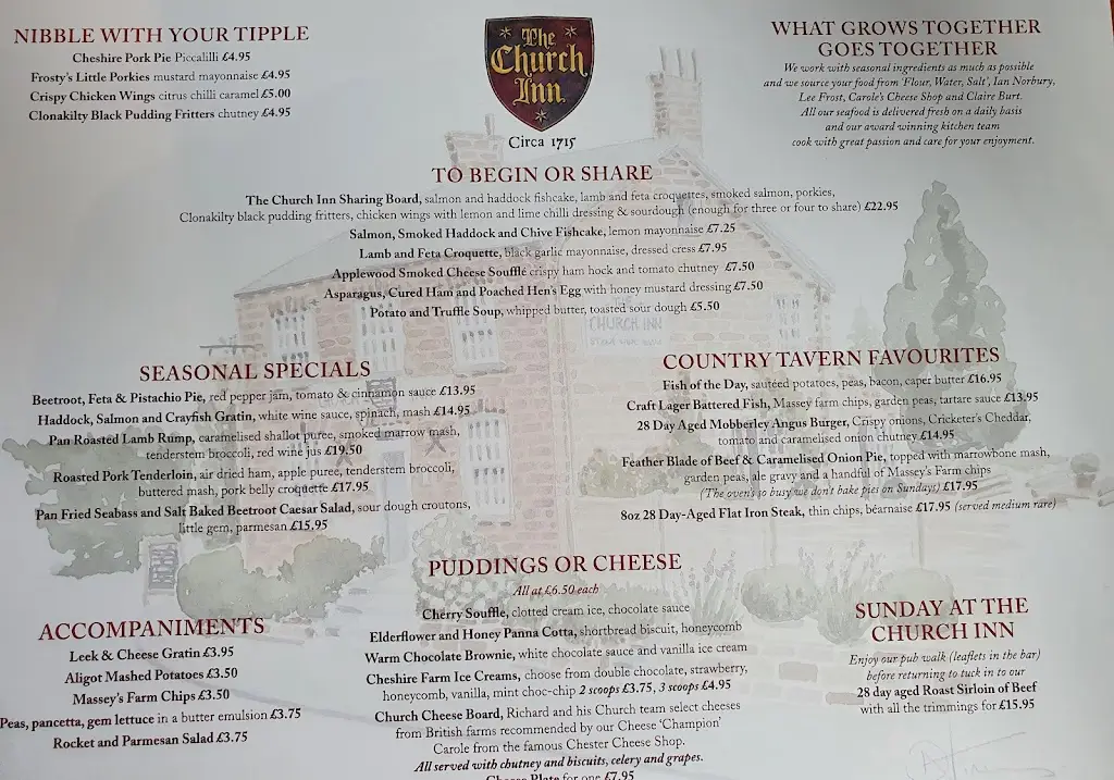 Menu_The Church Inn_Mobberley_image_1