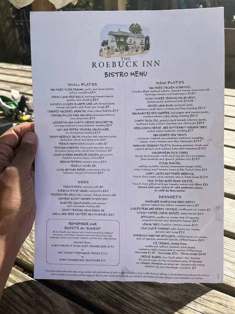 Menu_The Roebuck Inn_Mobberley_image_1