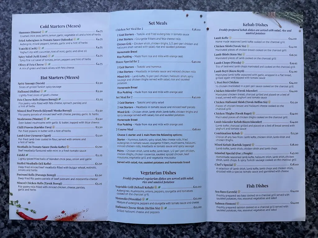 Menu_Istanbul Kitchen & Bar_Barnsley_image_2