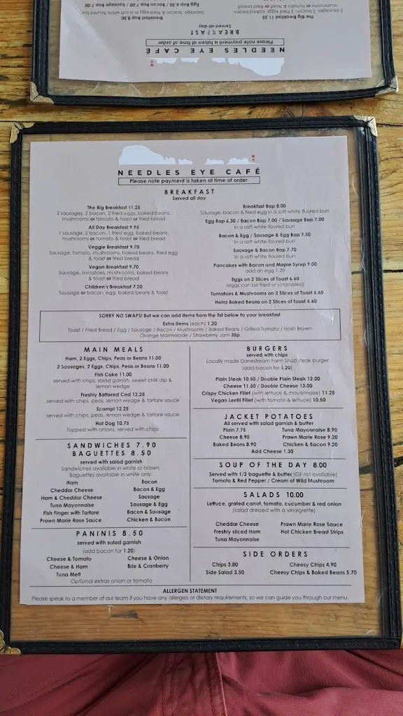 Menu_Needles Eye Cafe_Milford on Sea_image_2