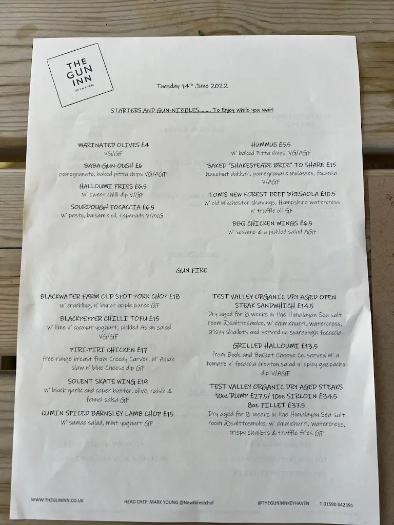 Menu_The Gun Inn_Milford on Sea_image_3