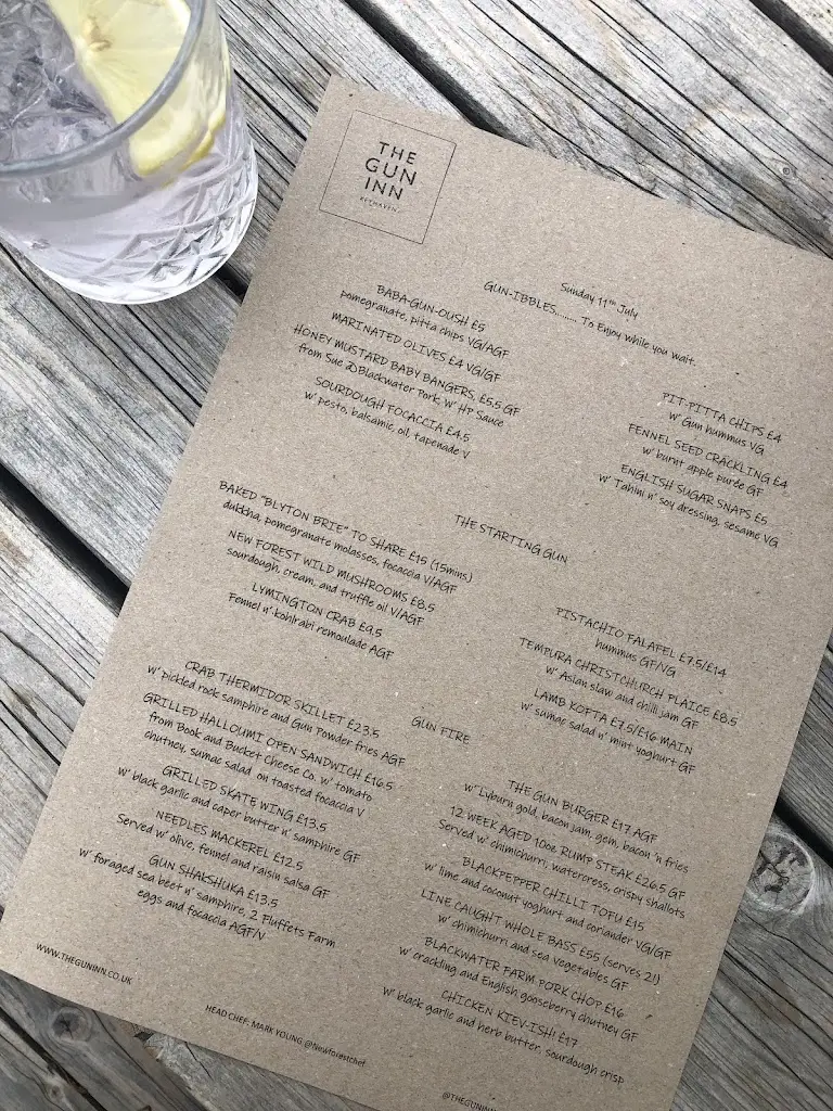 Menu_The Gun Inn_Milford on Sea_image_4