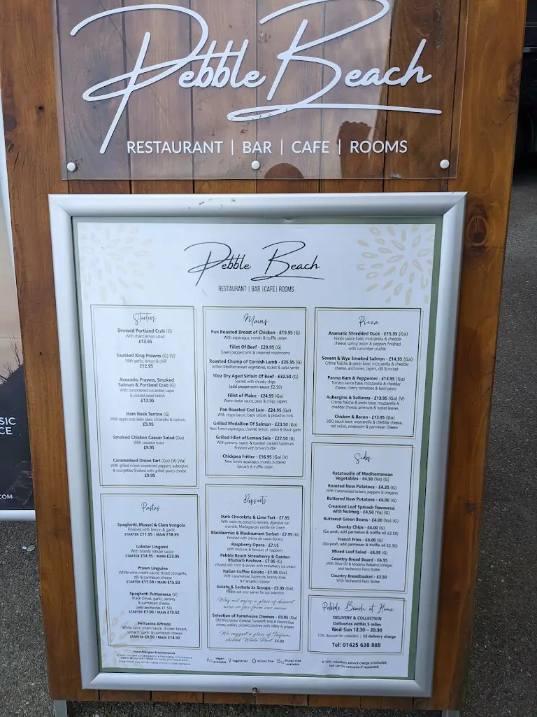 Menu_Pebble Beach Restaurant_Milford on Sea_image_3