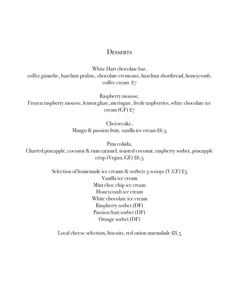 Menu_The White Hart Hotel_Modbury_image_2