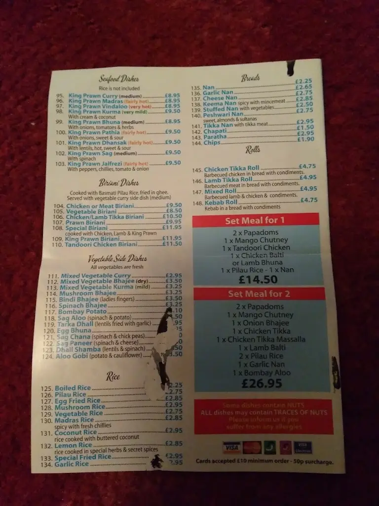 Menu_The Royal Gurkha Spice_Modbury_image_4