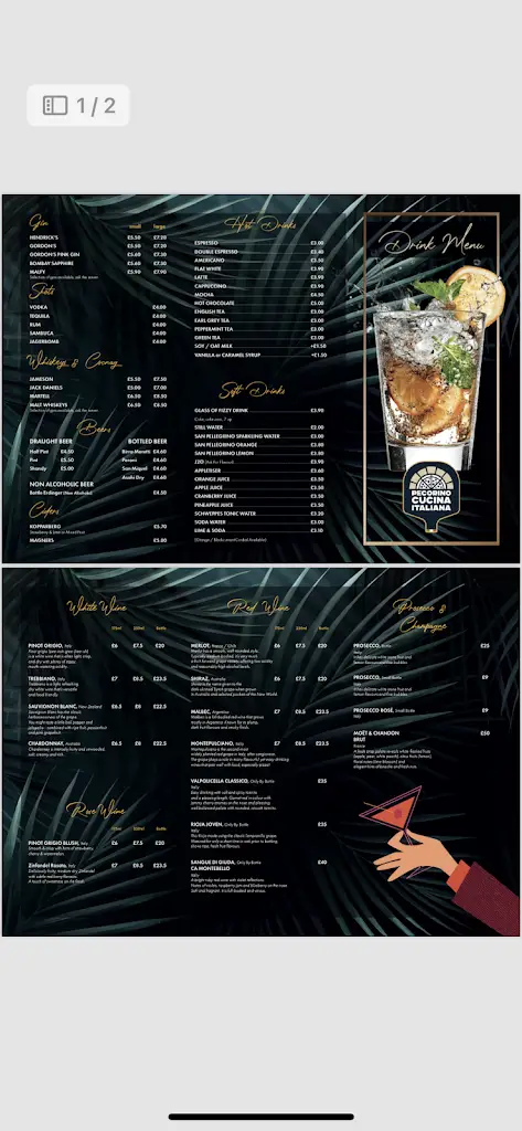 Menu_Pecorino Cucina Italiana_Moreton_image_2