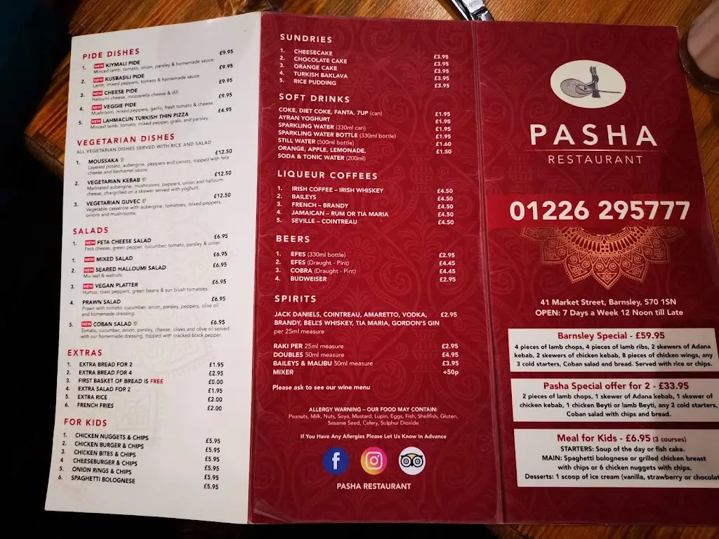 Menu_Pasha Turkish restaurant_Barnsley_image_2