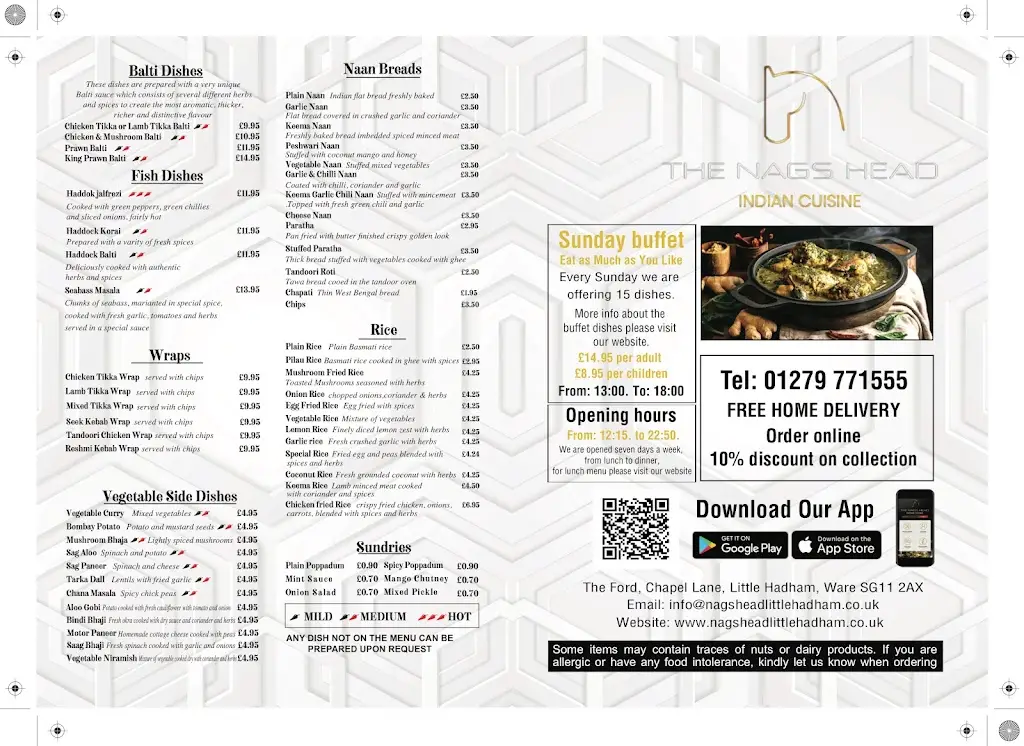 Menu_The Nag's Head Indian Restaurant_Much Hadham_image_3