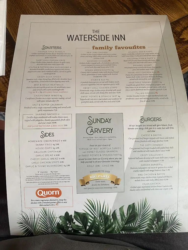 Menu_The Waterside Inn_Mountsorrel_image_4