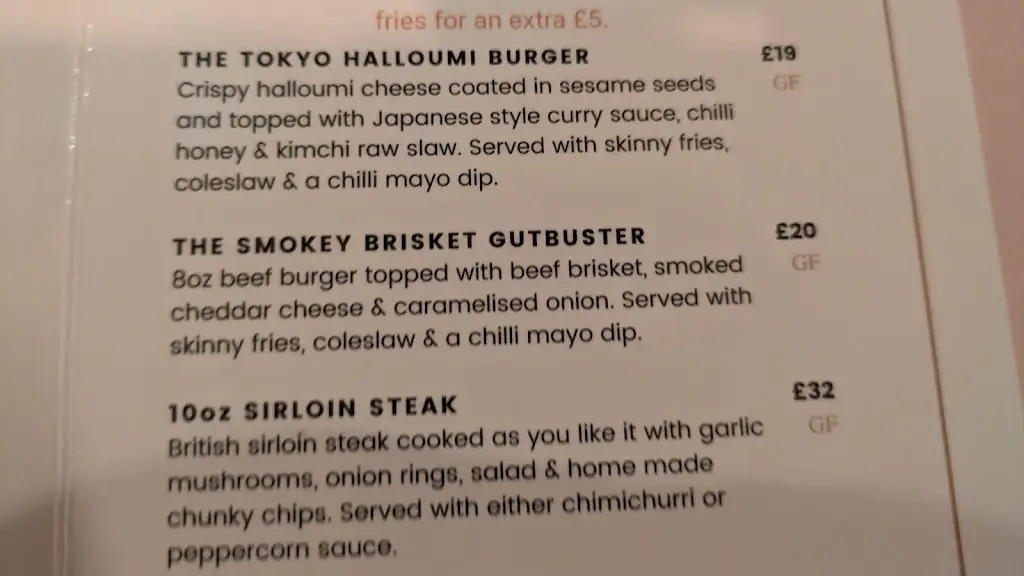 Menu_The White Horse_Mountsorrel_image_2