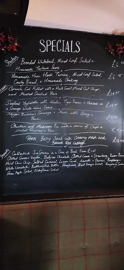 Menu_The Lemon Arms_Mylor Bridge_immagine_3