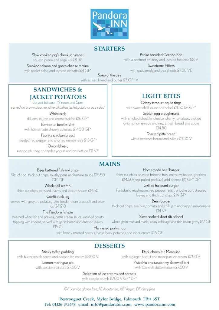Menu_Pandora Inn_Mylor Bridge_image_3