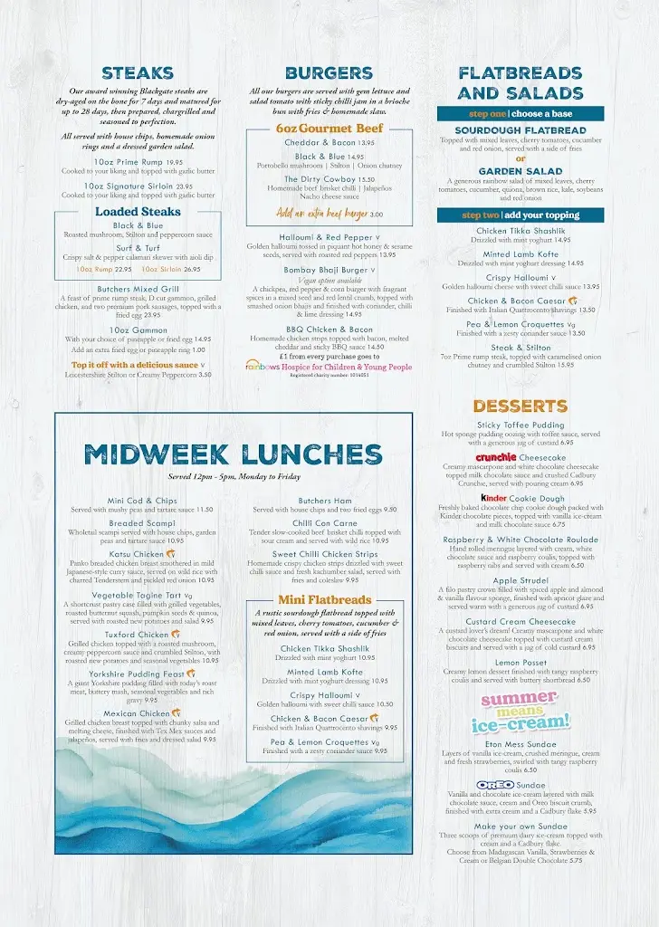 Menu_The Dovecote_Narborough_image_1