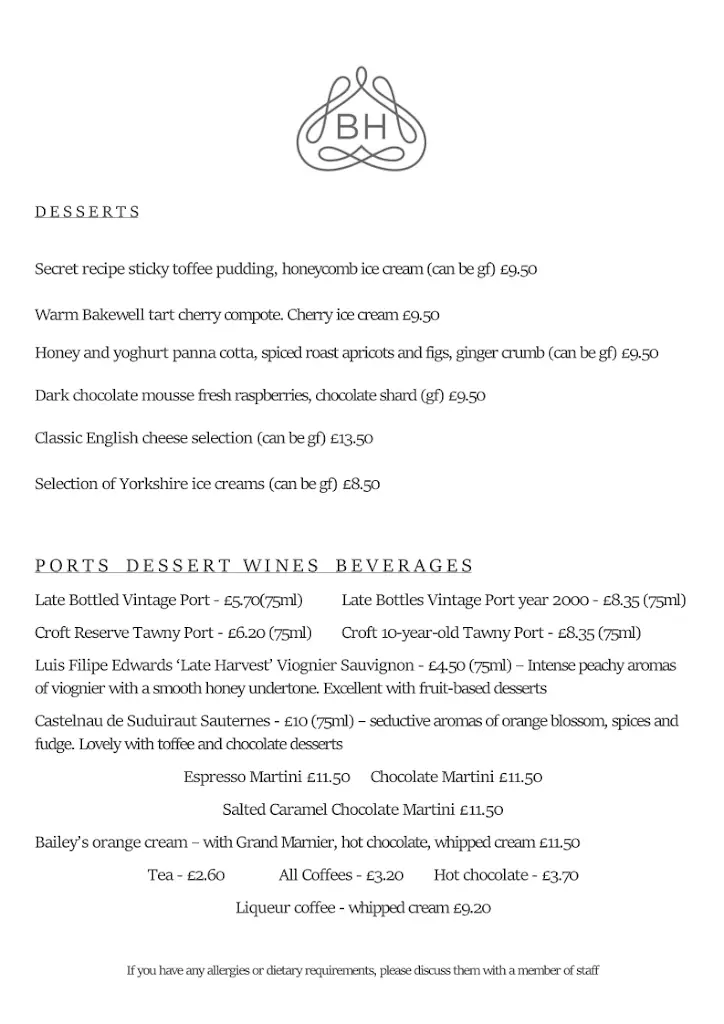 Menu_Beatson House Restaurant_Barnsley_image_2