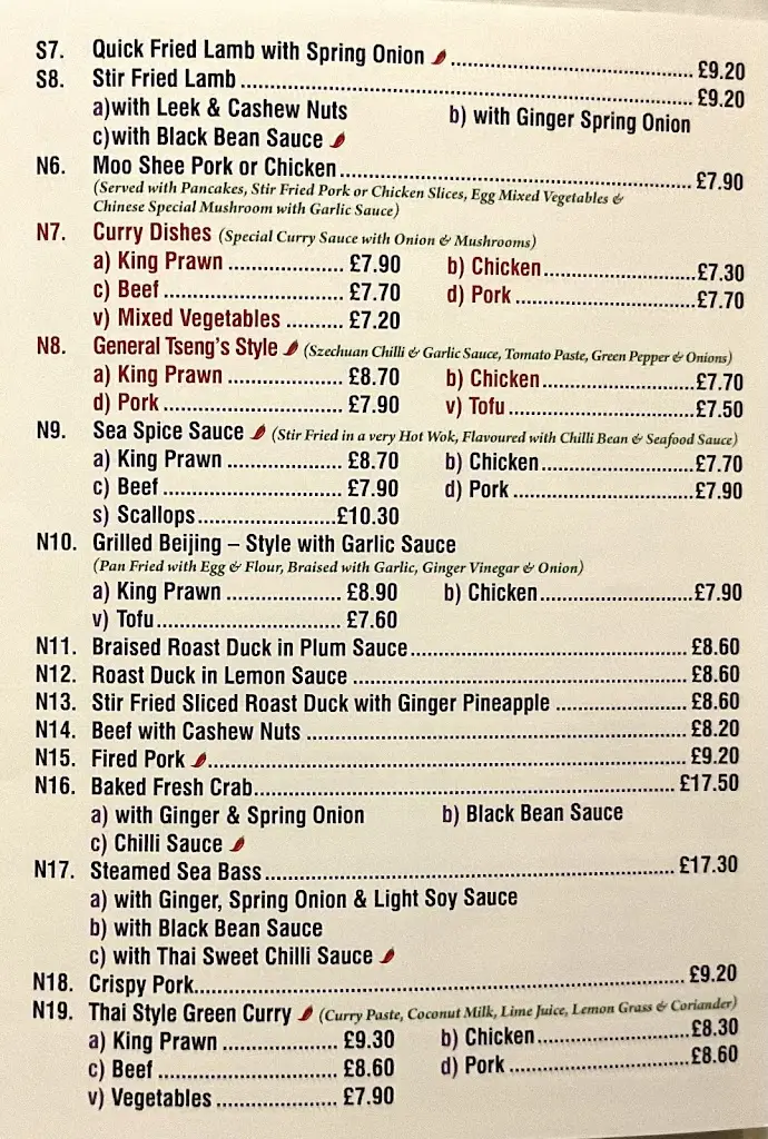 Menu_The East Garden Chinese Restaurant_Necton_immagine_4