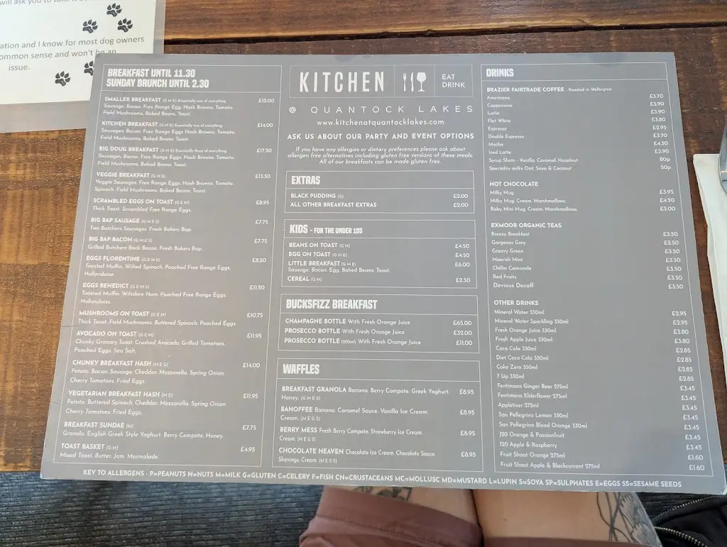 Menü_Kitchen at Quantock Lakes_Nether Stowey_Bild_3