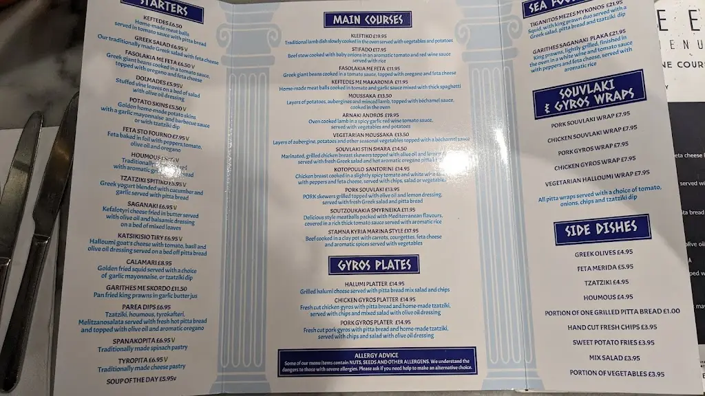 Menu_Niko’s Greek Taberna_Morpeth_immagine_2