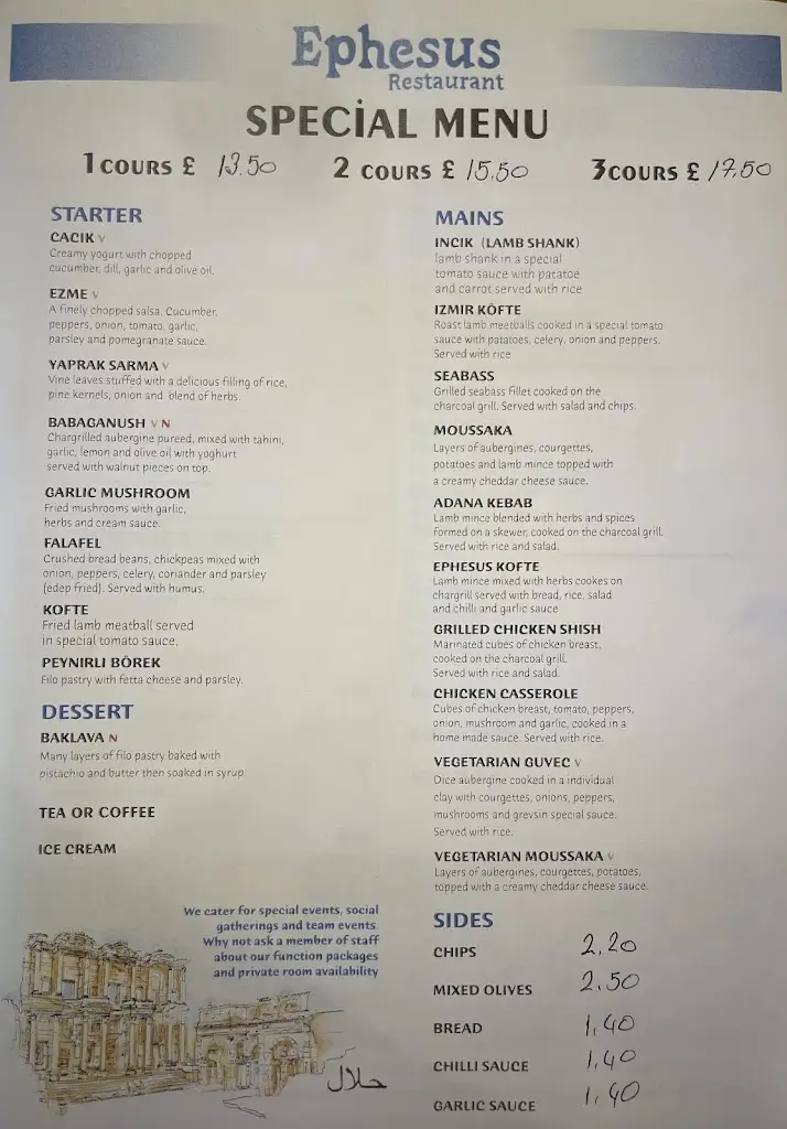 Menu_Ephesus Restaurant_Morpeth_immagine_1