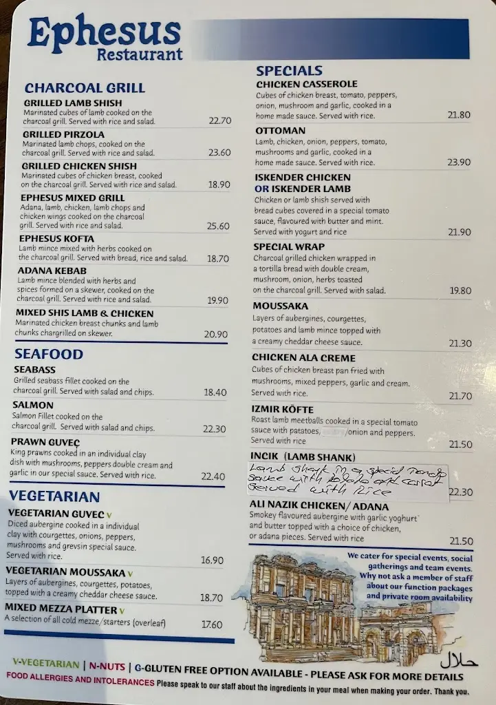 Menu_Ephesus Restaurant_Morpeth_immagine_2