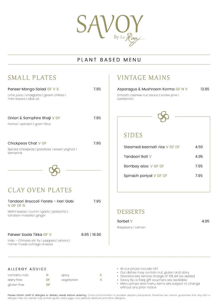 Menu_Savoy By Le Raaj_Morpeth_image_2