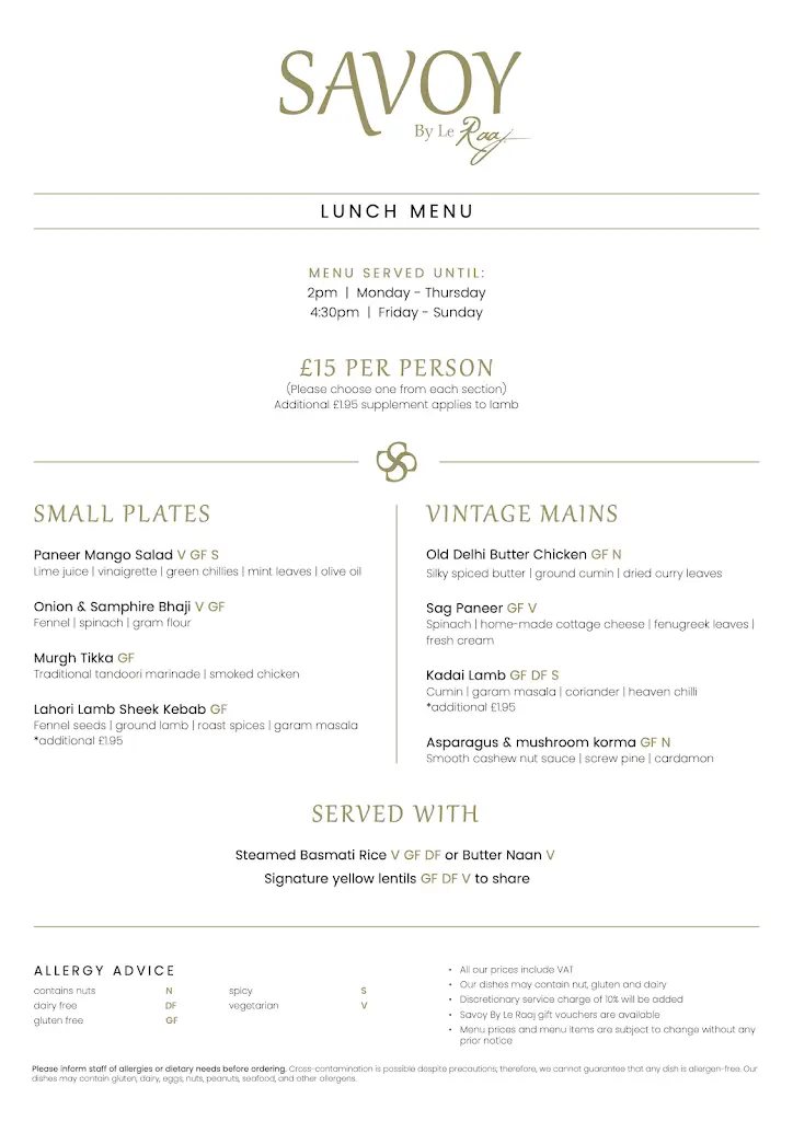 Menu_Savoy By Le Raaj_Morpeth_image_3