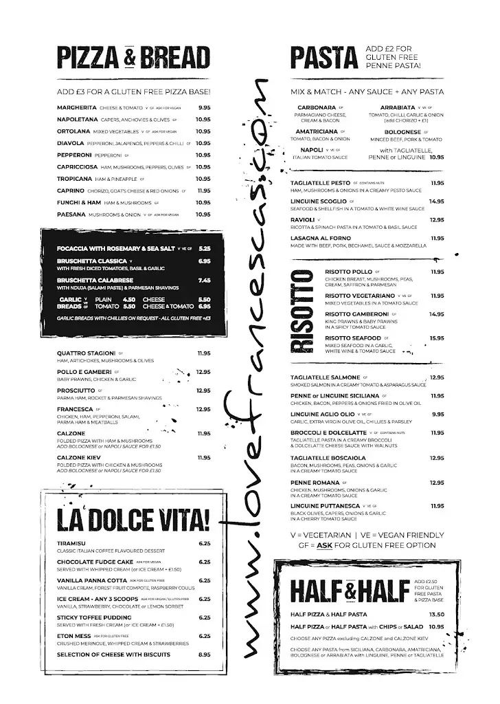 Menu_Francescas Italian Restaurant_Barrow in Furness_immagine_2