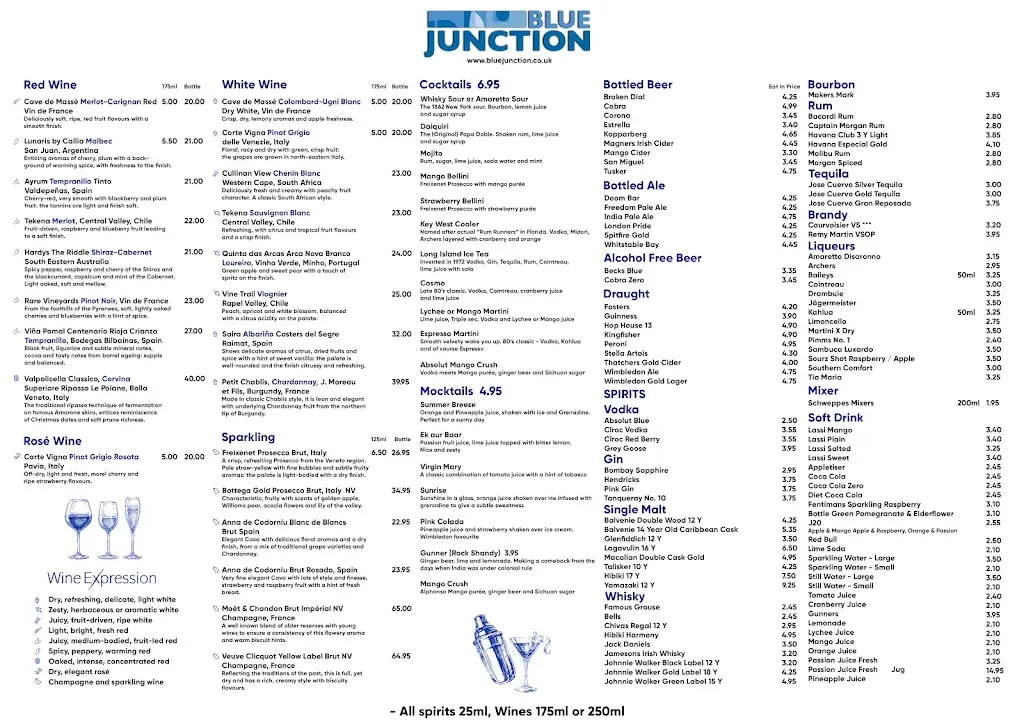 Menu_Blue Junction Bar & Restaurant_Morden_image_1